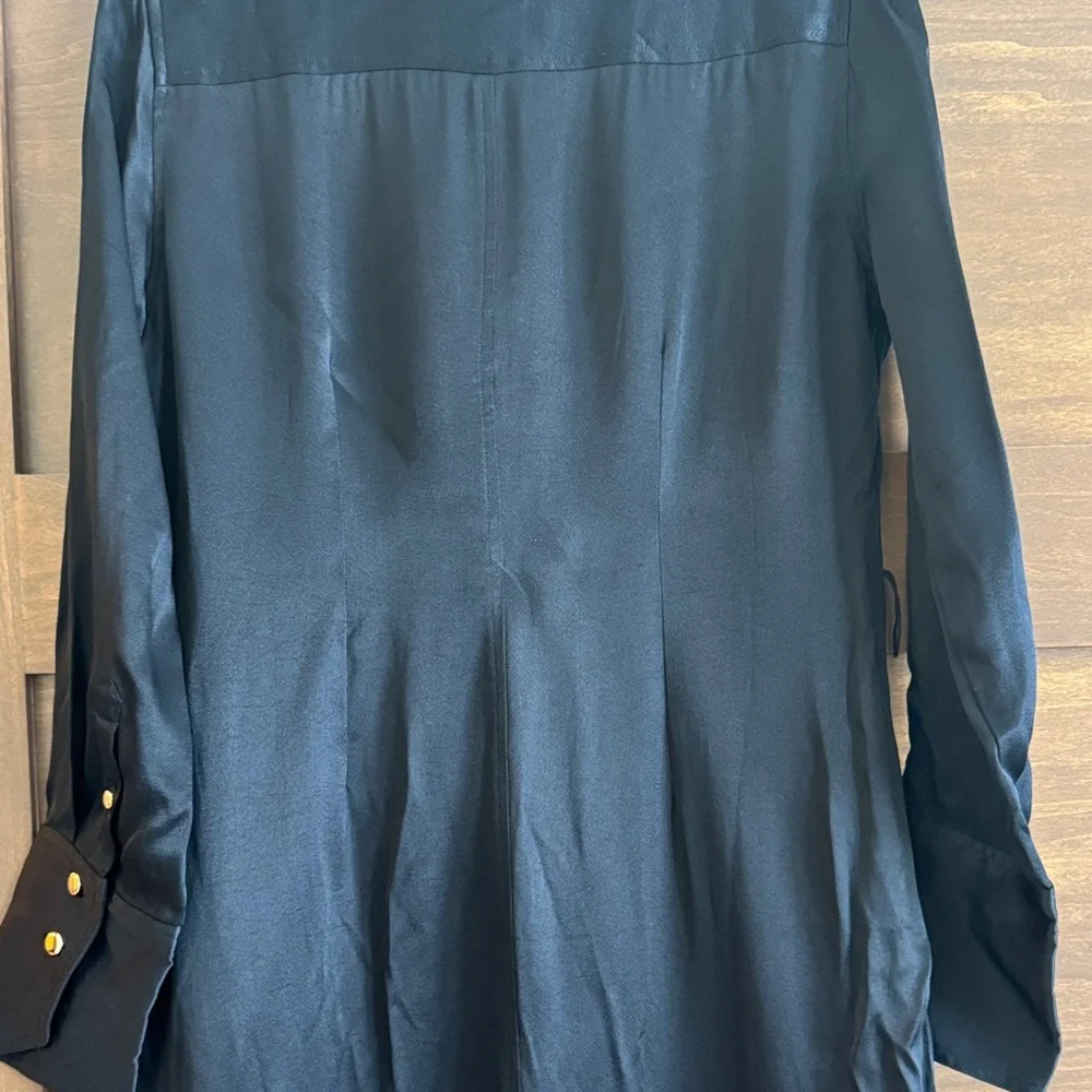 J. Crew Black Maxi Dress with Gold Buttons - Picture 6 of 10